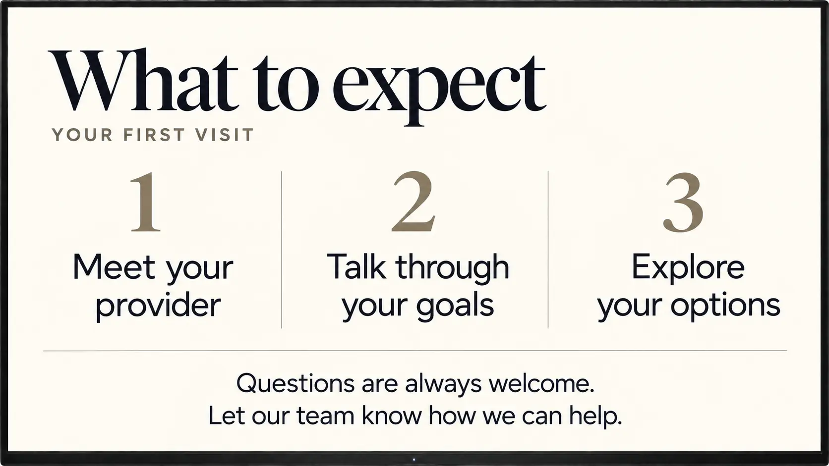 Provider introductions and reception information